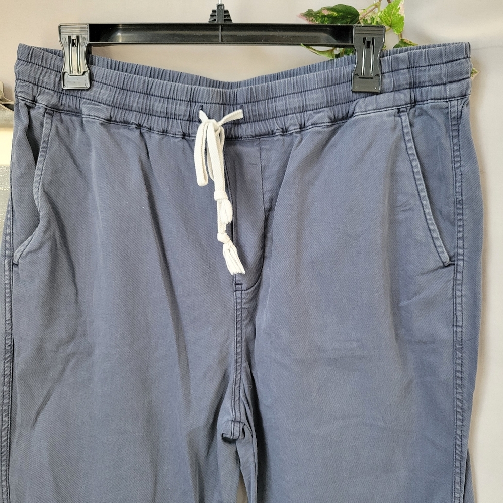 Faherty Essential Drawstring Cotton Modal Linen Blend Pants In Blue L‎ - Picture 3 of 14